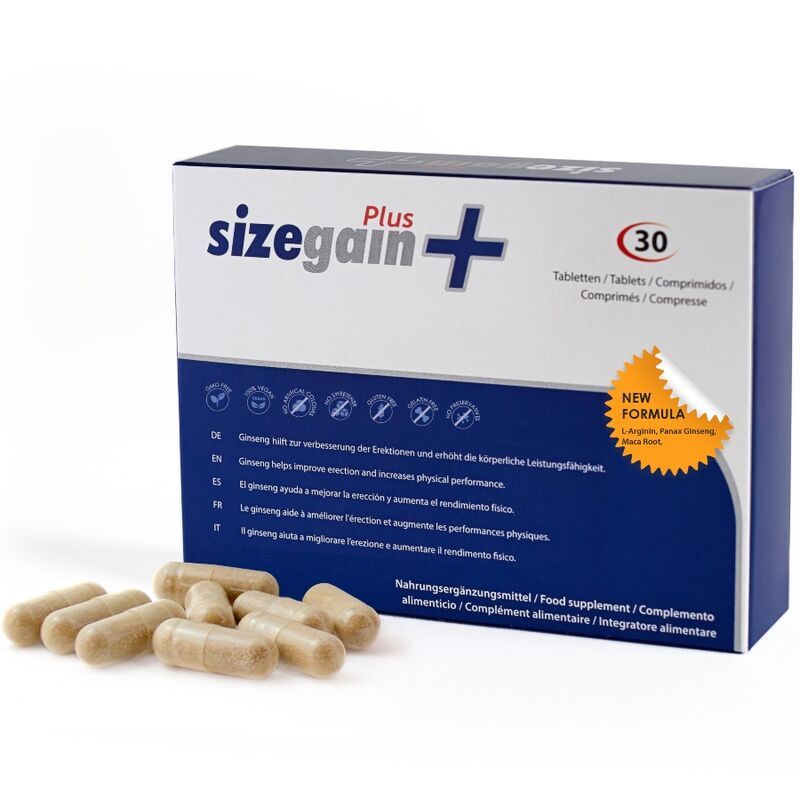 500 COSMETICS - PILLOLE DISIZEGAIN PLUS PER INGRANDIRE IL PENE 500 COSMETICS - SIZEGAIN PLUS PILLS TO ENLARGE THE PENIS