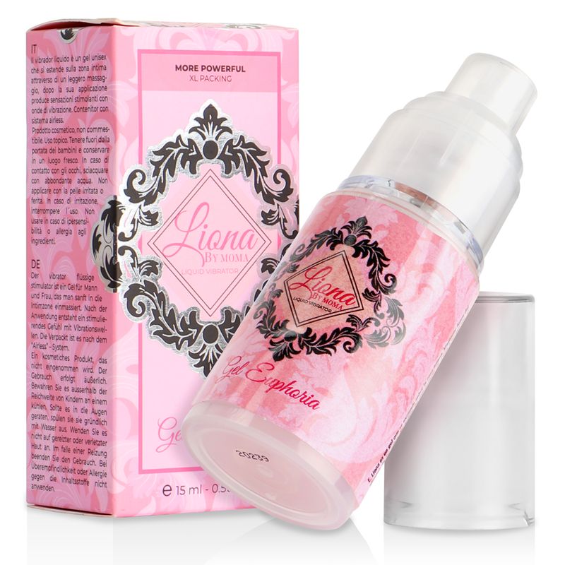 LIONA BY MOMA - VIBRATORE LIQUIDO EUPHORIA GEL 15 ML LIONA BY MOMA - VIBRATORE LIQUIDO EUPHORIA GEL 15 ML
