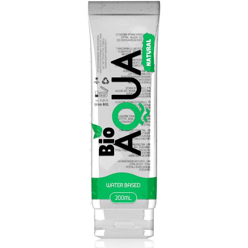 BIOAQUA - LUBRIFICANTE INGREDIENTI NATURALI A BASE ACQUA 200 ML BIOAQUA - LUBRIFICANTE INGREDIENTI NATURALI A BASE ACQUA 200 ML