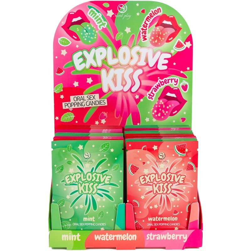 SECRET PLAY - DISPLAY DI CARAMELLE ESPLOSIVE (48 UNIT·) SECRET PLAY - EXPLOSIVE CANDY DISPLAY (48 UNITS)
