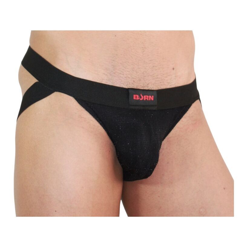 BURN - 003 JOCK NERO LUCIDO XL BURN - 003 JOCK NERO LUCIDO XL