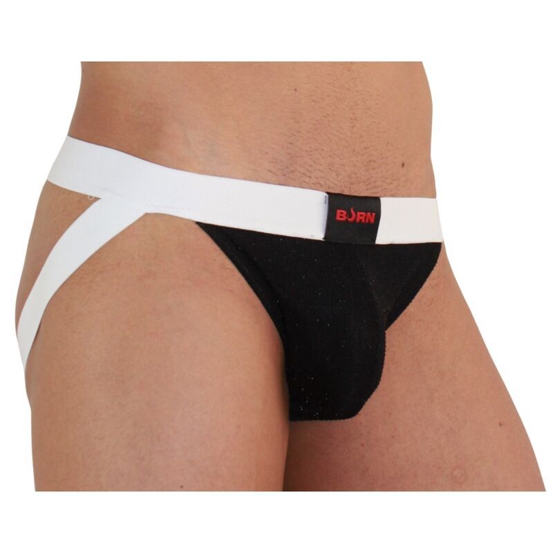 BURN - 004 JOCK NERO LUCIDO / BIANCO M BURN - 004 JOCK NERO LUCIDO / BIANCO M