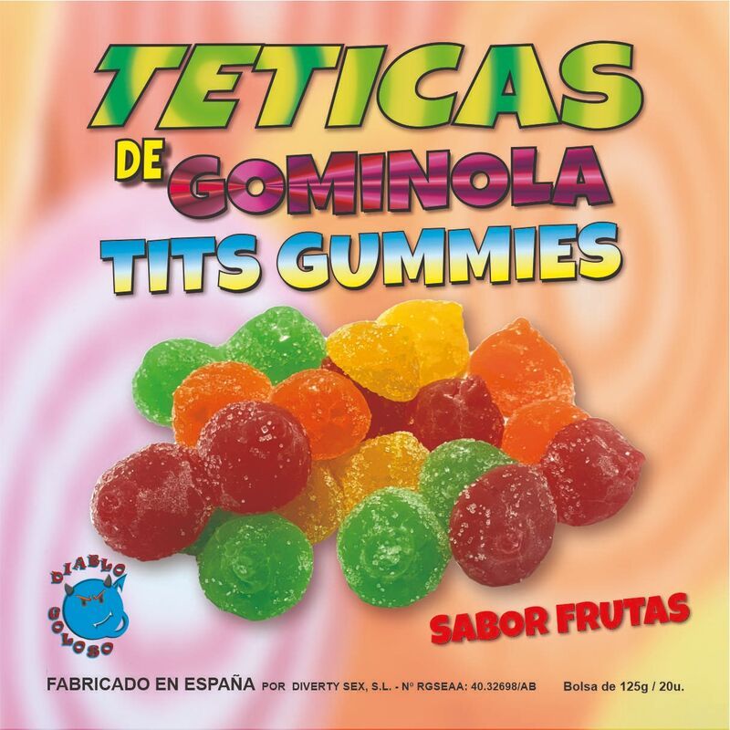 DIABLO GOLOSO - TETTARELLE GOMMOSE ZUCCHERO ASSORTITO DIABLO GOLOSO - TETTARELLE GOMMOSE ZUCCHERO ASSORTITO