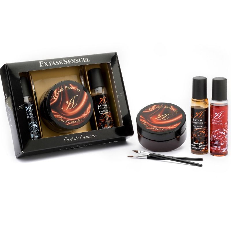 EXTASE SENSUAL - KIT SCRIGNO DI CIOCCOLATO AFRODISIACO EXTASE SENSUAL - APHRODISIAC CHOCOLATE CHEST KIT