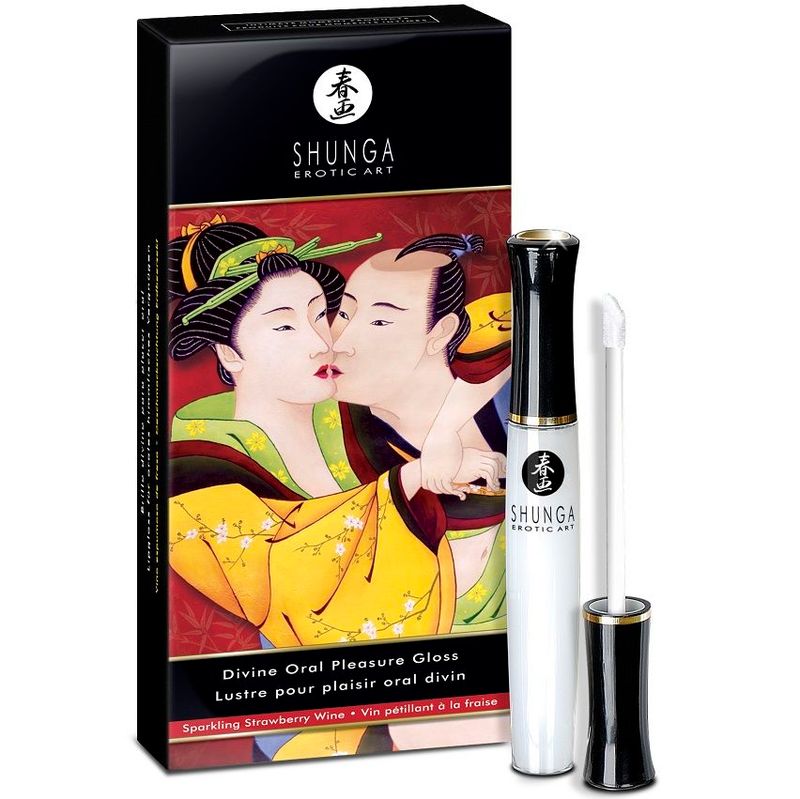 SHUNGA - LUCIDALABBRA DIVINO FRAGOLA E CAVA SHUNGA - DIVINE LIP GLOSS STRAWBERRY & CAVA