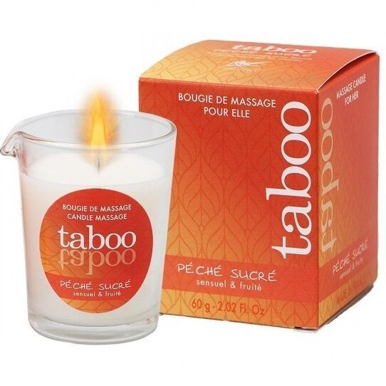 RUF - CANDELA DA MASSAGGIO TABOO PER LEI AROMA DI NETTARINA PECHE SUCRE RUF - CANDELA DA MASSAGGIO TABOO PER LEI AROMA DI NETTARINA PECHE SUCRE