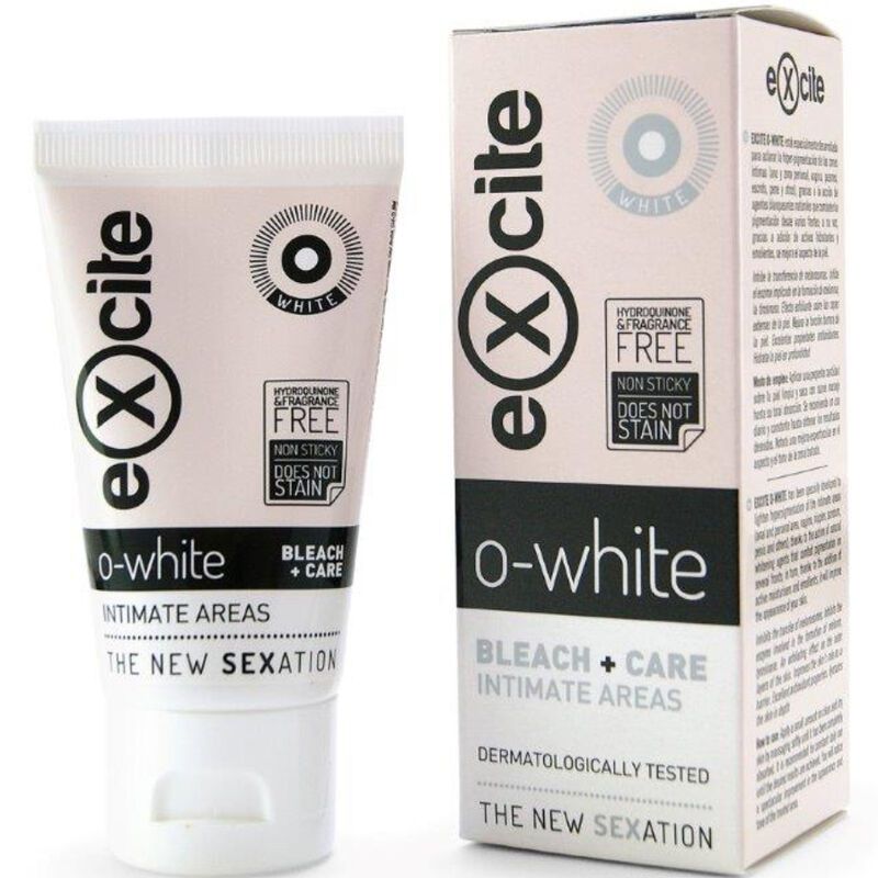 EXCITE - O BIANCO CANDEGGINA + CURA AREE INTIME 50 ML EXCITE - O WHITE BLEACH + CARE INTIMATE AREAS 50 ML