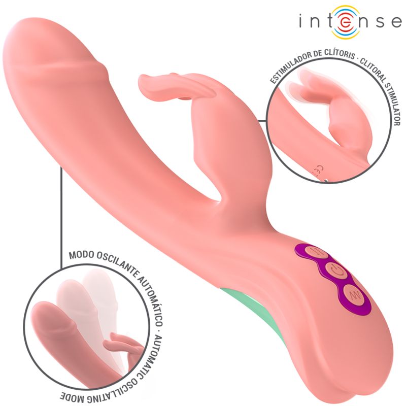 INTENSE - RACHEL RABBIT VIBRATOR 5 VIBRAZIONI ROSA INTENSE - RACHEL RABBIT VIBRATOR 5 VIBRAZIONI ROSA
