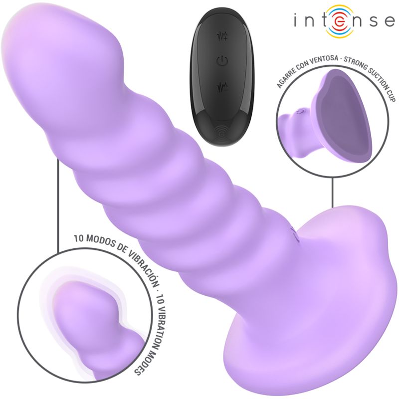 INTENSE - BRENDA VIBRATORE TAGLIA M DESIGN A SPIRALE 10 VIBRAZIONI TELECOMANDO VIOLA INTENSE - BRENDA VIBRATORE TAGLIA M DESIGN A SPIRALE 10 VIBRAZIONI TELECOMANDO VIOLA