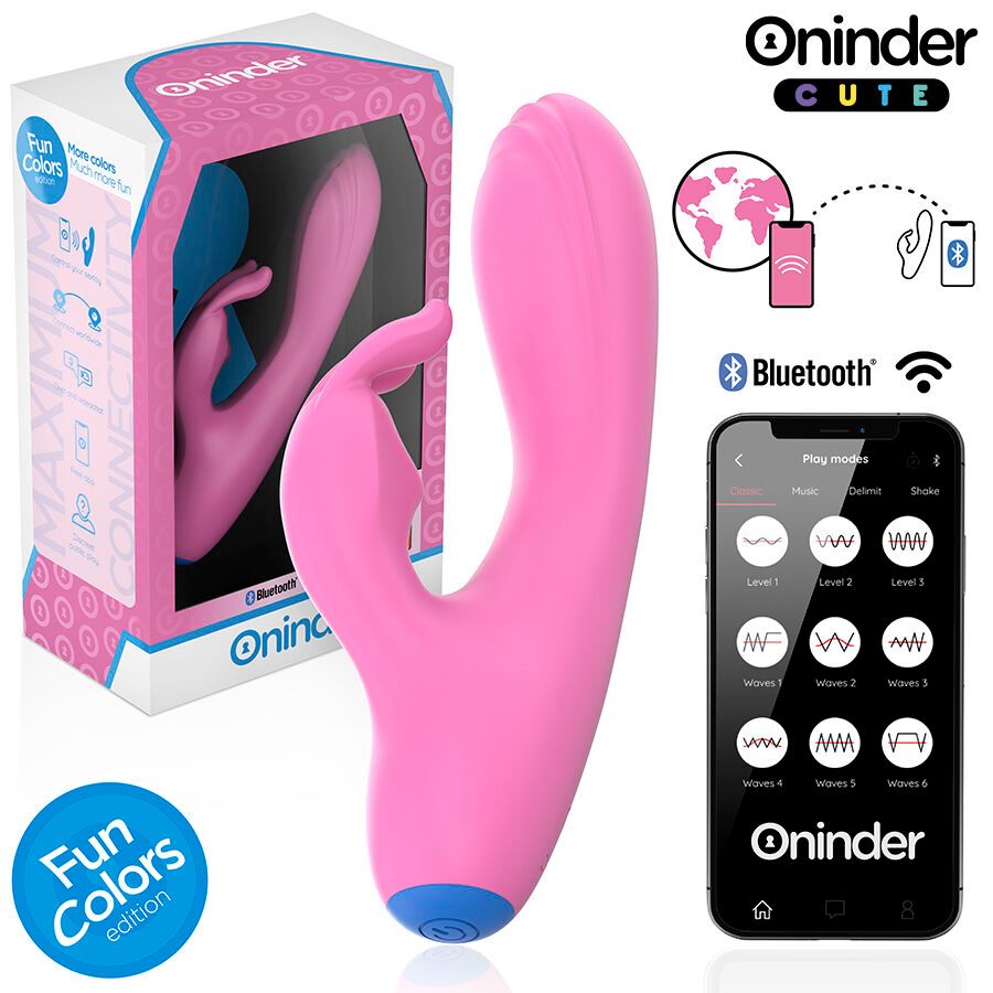 ONINDER CUTE - VIBRATORE CONIGLIETTO D'AMORE PER PUNTO G E CLITORIDE - APP GRATUITA IN TUTTO IL MONDO ONINDER CUTE - LOVE BUNNY VIBRATOR G-SPOT CLITORIS - FREE WORLDWIDE APP