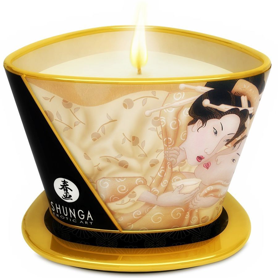 SHUNGA - MINI CARESS BY CANDELIGHT CANDELA DA MASSAGGIO ALLA VANIGLIA 170 ML SHUNGA - MINI CARESS BY CANDELIGHT CANDELA DA MASSAGGIO ALLA VANIGLIA 170 ML