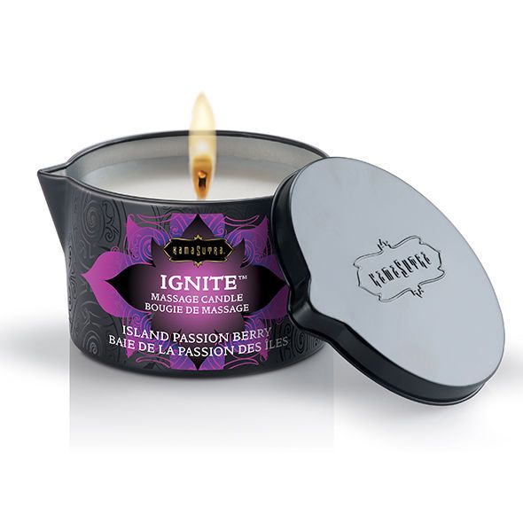 KAMASUTRA - CANDELA DA MASSAGGIO PASSION ISLAND 170GR KAMASUTRA - MASSAGE CANDLE PASSION ISLAND 170GR