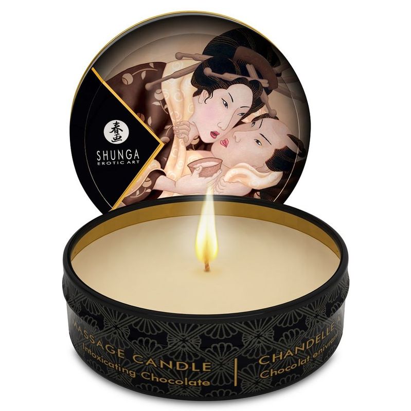 SHUNGA - MINI CARESS BY CANDELIGHT CANDELA DA MASSAGGIO AL CIOCCOLATO 30 ML SHUNGA - MINI CARESS BY CANDELIGHT CHOCOLATE MASSAGE CANDLE 30 ML