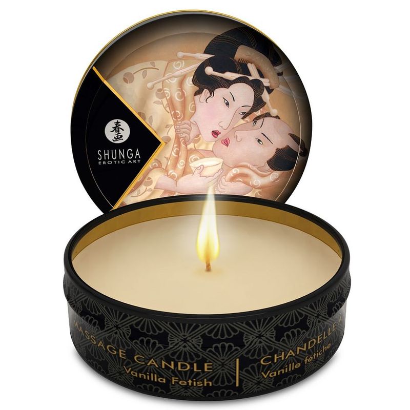 SHUNGA - MINI CARESS BY CANDELIGHT CANDELA DA MASSAGGIO VANIGLIA 30 ML SHUNGA - MINI CARESS BY CANDELIGHT VANILLA MASSAGE CANDLE 30 ML