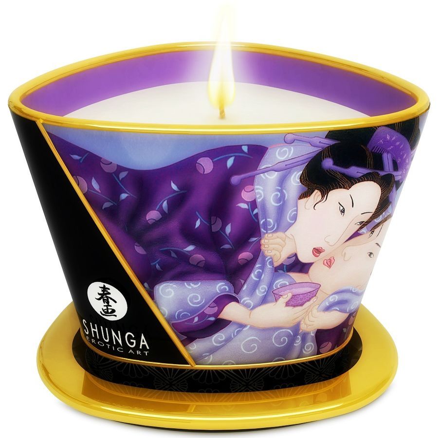 SHUNGA - MINI CARESS BY CANDELIGHT CANDELA DA MASSAGGIO AI FRUTTI ESOTICI 170 ML SHUNGA - MINI CARESS BY CANDELIGHT EXOTIC FRUITS MASSAGE CANDLE 170 ML
