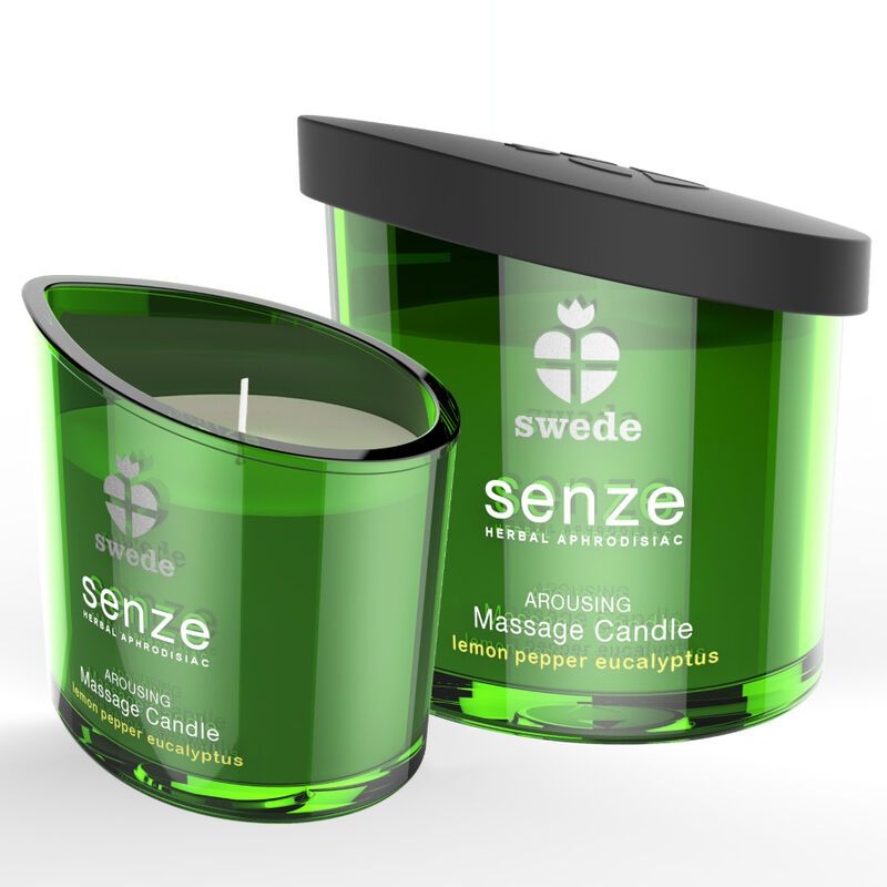 SWEDE - CANDELA DA MASSAGGIO SVIZZANTE SENZE - LIMONE, PEPE, EUCALIPTO SWEDE - SENZE AROUSING MASSAGE CANDLE - LEMON, PEPPER, EUCALYPTUS
