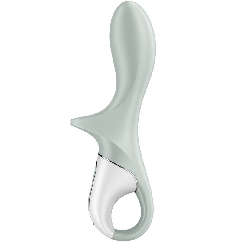 SATISFYER - AIR PUMP BOOTY 3 VIBRATORE ANALE GONFIABILE GRIGIO VERDE SATISFYER - AIR PUMP BOOTY 3 INFLATABLE ANAL VIBRATOR GREYGREEN