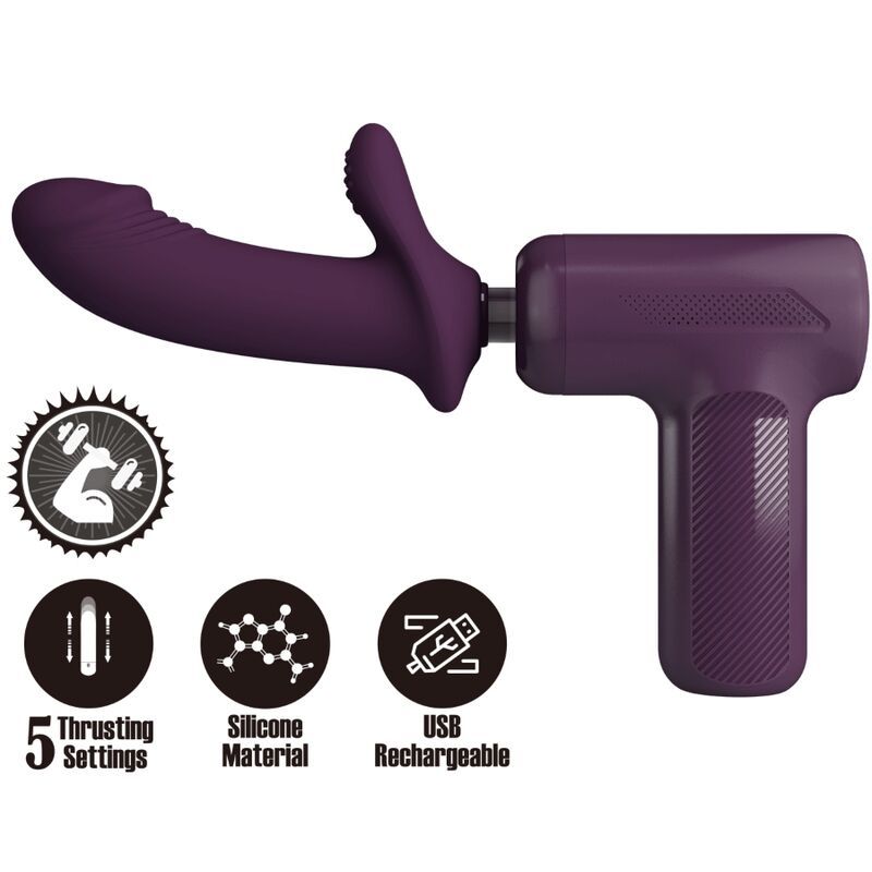 PRETTY LOVE - DJ SCHOLAR MASSAGGIATORE 5 IMPOSTAZIONI VIOLA PRETTY LOVE - DJ SCHOLAR MASSAGER 5 SETTINGS PURPLE
