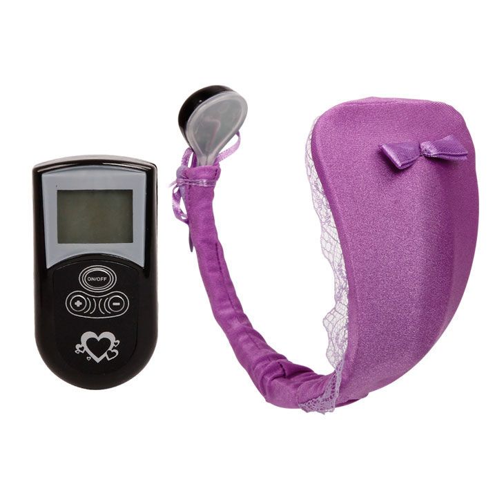 BAILE - PERIZOMA CON VIBRATORE CON TELECOMANDO LILLA BAILE - THONG WITH VIBRATOR WITH LILAC REMOTE CONTROL
