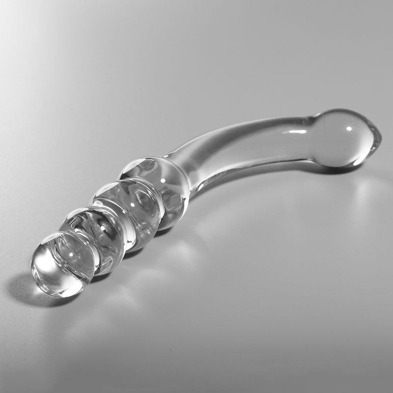 NEBULA SERIES BY IBIZA - MODELLO 14 DILDO IN VETRO BOROSILICATO TRASPARENTE 18.5 CM -O- 3 CM NEBULA SERIES BY IBIZA - MODELLO 14 DILDO IN VETRO BOROSILICATO TRASPARENTE 18.5 CM -O- 3 CM