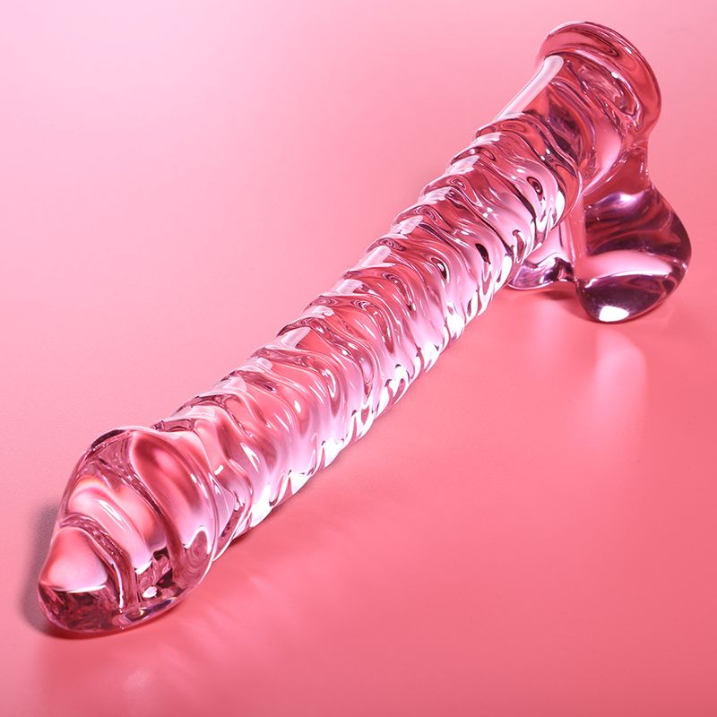 NEBULA SERIES BY IBIZA - MODELLO 23 DILDO IN VETRO BOROSILICATO ROSA 21.5 CM -O- 4 CM NEBULA SERIES BY IBIZA - MODEL 23 DILDO BOROSILICATE GLASS PINK 21.5 CM -O- 4 CM