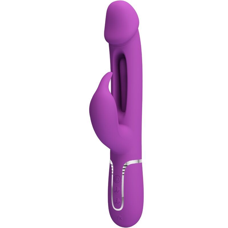 PRETTY LOVE - KAMPAS 3 IN 1 MULTIFUNZIONE VIBRATORE CONIGLIO VIOLA PRETTY LOVE - KAMPAS 3 IN 1 MULTIFUNCTION RABBIT VIBRATOR PURPLE