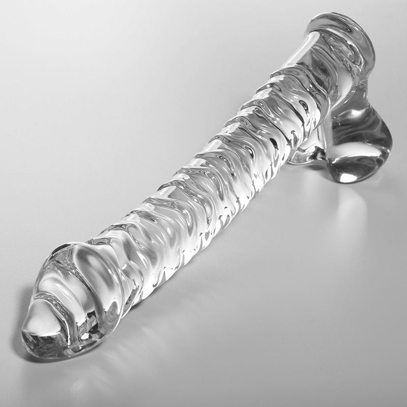 NEBULA SERIES BY IBIZA - MODELLO 23 DILDO IN VETRO BOROSILICATO TRASPARENTE 21.5 CM -O- 4 CM NEBULA SERIES BY IBIZA - MODELLO 23 DILDO IN VETRO BOROSILICATO TRASPARENTE 21.5 CM -O- 4 CM