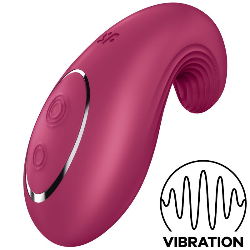 SATISFYER - VIBRATORE DA APPOGGIO DIPPING DELIGHT ROSSO SATISFYER - DIPPING DELIGHT LAY-ON VIBRATOR RED