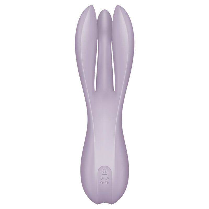 SATISFYER - VIBRATORE THREESOME 2 VIOLA SATISFYER - THREESOME 2 VIBRATOR VIOLET