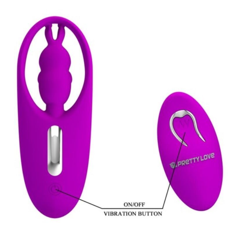 PRETTY LOVE - STIMOLATORE PER MUTANDINE CON TELECOMANDO WILD RABBIT LILLA PRETTY LOVE - WILD RABBIT STIMULATOR FOR PANTIES WITH REMOTE CONTROL LILAC