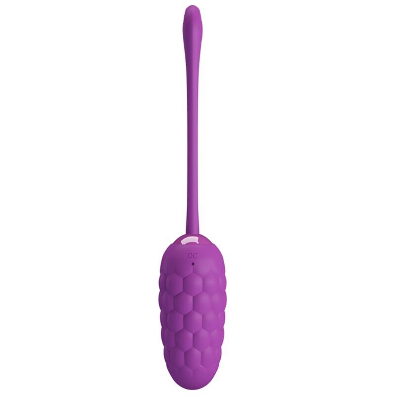 PRETTY LOVE - UOVO VIBRANTE CON TEXTURE MARINA RICARICABILE VIOLA PRETTY LOVE - VIBRATING EGG WITH PURPLE RECHARGEABLE MARINE TEXTURE