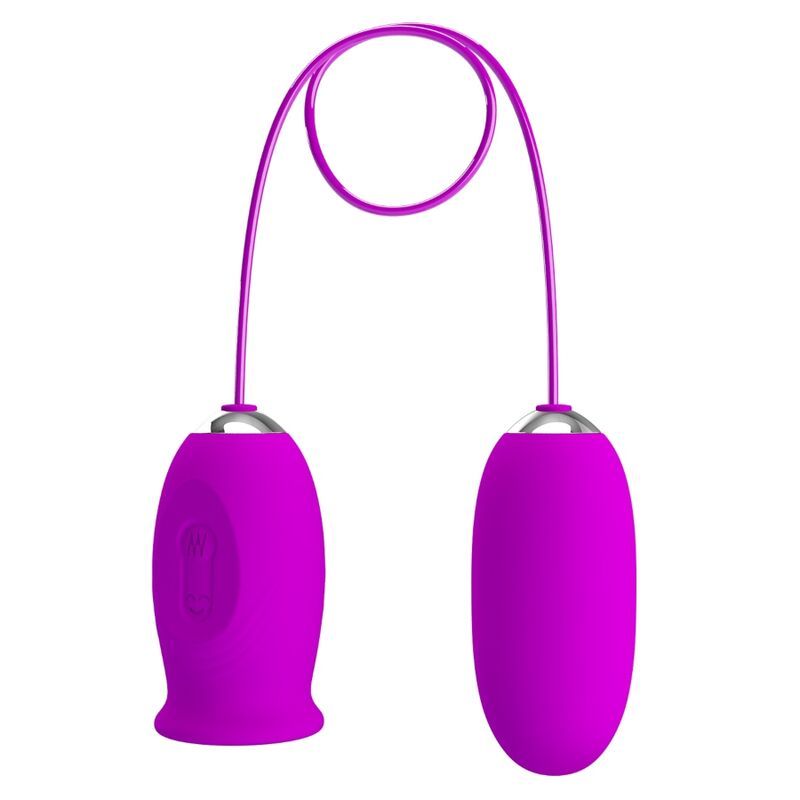 PRETTY LOVE - VIBRATORE RICARICABILE DAISY DUAL EGG VIOLA PRETTY LOVE - DAISY DUAL EGG RECHARGEABLE VIBRATOR PURPLE