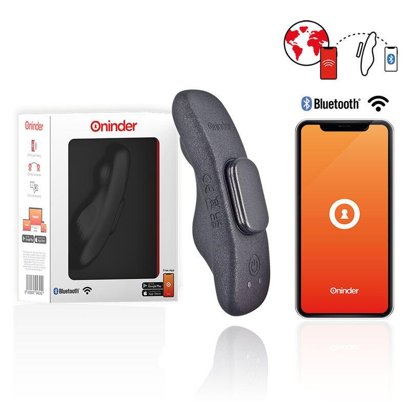 ONINDER - VIBRATORE RICARICABILE MANILA PANTY 9 VELOCIT� 9.6 CM X 2.6 CM - APP GRATUITA