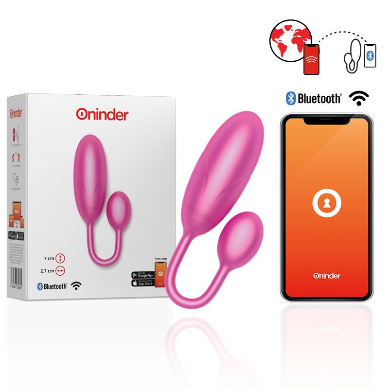 ONINDER - UOVO VIBRANTE DENVER ROSA 7 X 2,7 CM APP GRATUITA ONINDER - UOVO VIBRANTE DENVER ROSA 7 X 2,7 CM APP GRATUITA