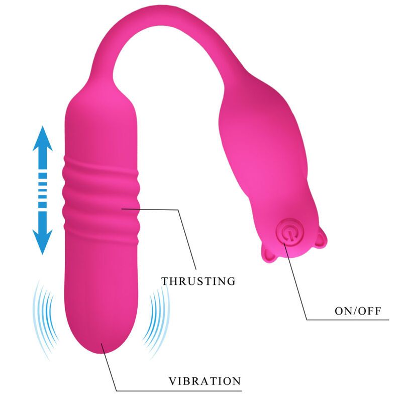 PRETTY LOVE - NOBIKUMA PROIETTORE VIBRANTE IN SILICONE ROSA PRETTY LOVE - NOBIKUMA PROIETTORE VIBRANTE IN SILICONE ROSA