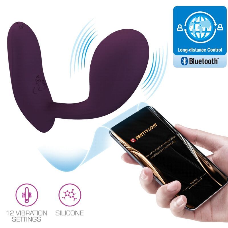 PRETTY LOVE - BAIRD G-SPOT 12 VIBRAZIONI RICARICABILE APP LILA PRETTY LOVE - BAIRD G-SPOT 12 VIBRAZIONI RICARICABILE APP LILA