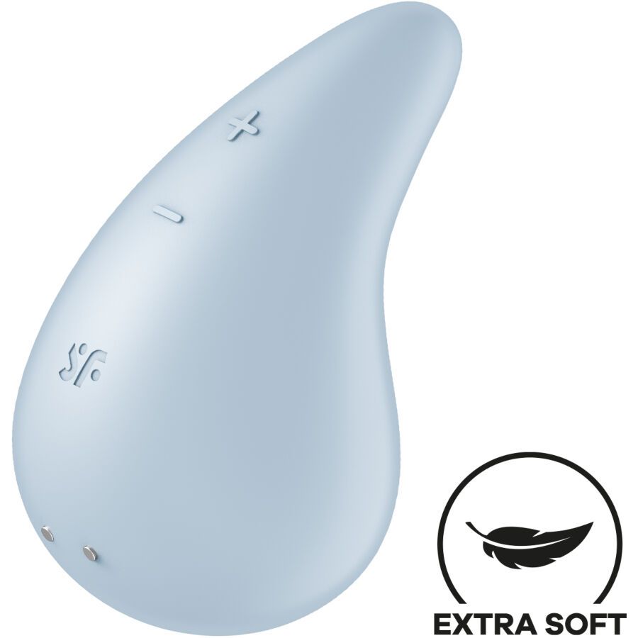 SATISFYER - VIBRATORE GOCCIA DI RUGIADA LAY-ON BLU SATISFYER - DEW DROP VIBRATOR LAY-ON BLUE