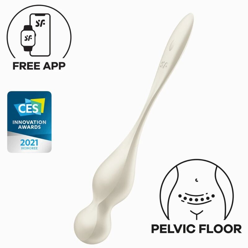 SATISFYER - LOVE BIRDS SFERE KEGEL VIBRANTI BIANCHE SATISFYER - LOVE BIRDS SFERE KEGEL VIBRANTI BIANCHE