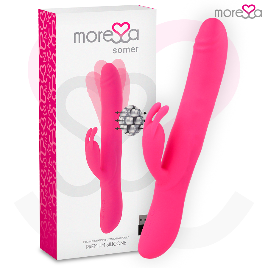 MORESSA - VIBRATORE SOMER PREMIUM A ROTAZIONE MULTIPLA MORESSA - SOMER PREMIUM VIBRATOR WITH MULTIPLE ROTATION