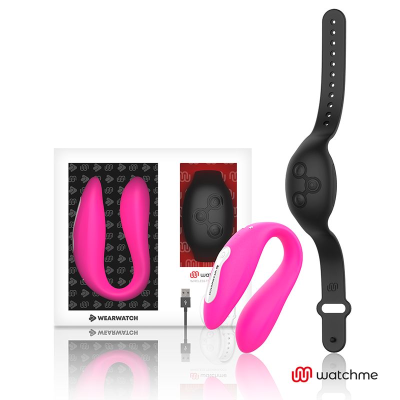 WEARWATCH - VIBRATORE WATCHME DOPPIA TECNOLOGIA FUCSIA/AZABACHE WEARWATCH - VIBRATORE WATCHME DOPPIA TECNOLOGIA FUCSIA/AZABACHE
