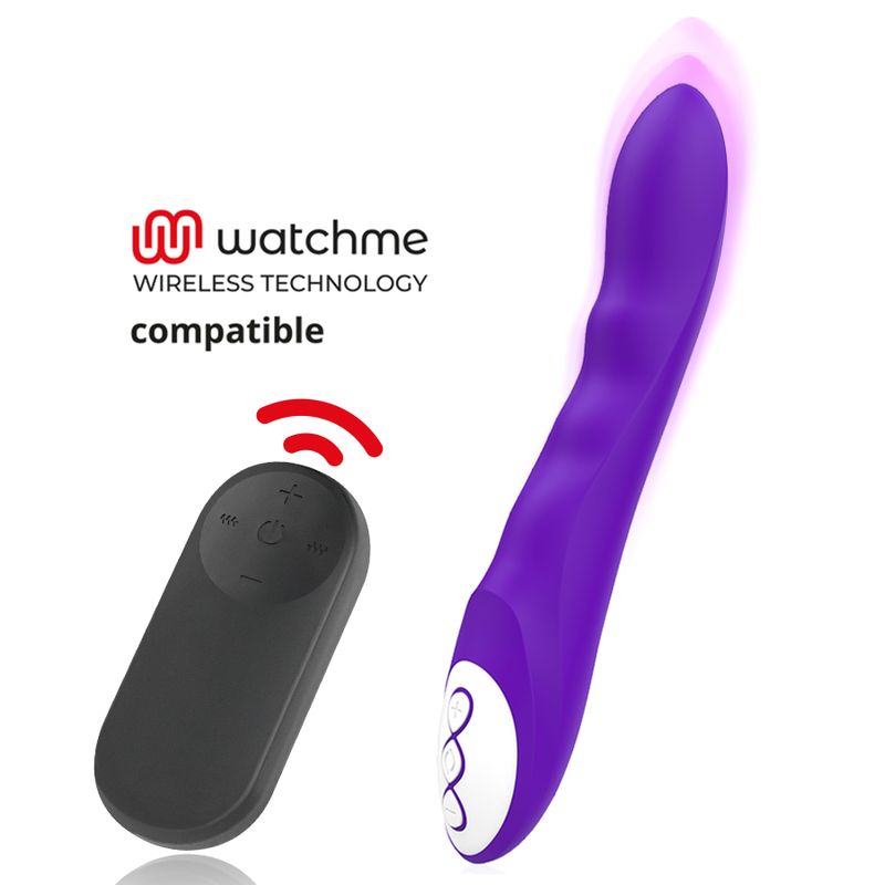 GALATEA - DANTE VIBRATORE VIOLA + TELECOMANDO WATCHME GALATEA - DANTE VIBRATORE VIOLA + TELECOMANDO WATCHME