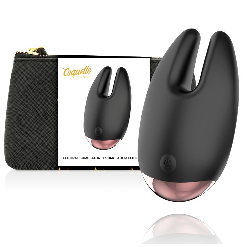 COQUETTE CHIC DESIRE - STIMOLATORE CLITORIALE NERO/ORO COQUETTE CHIC DESIRE - CLITORIAL STIMULATOR BLACK / GOLD