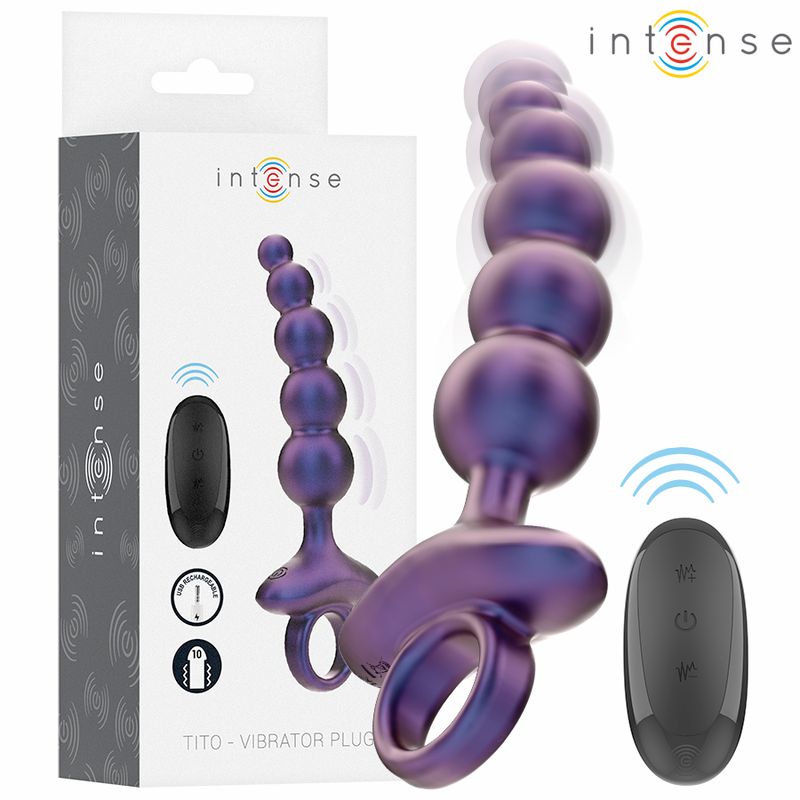 INTENSE - TITO VIBRANTE ANAL PLUG MODELLO 3 TELECOMANDO INTENSE - TITO VIBRANTE ANAL PLUG MODELLO 3 TELECOMANDO