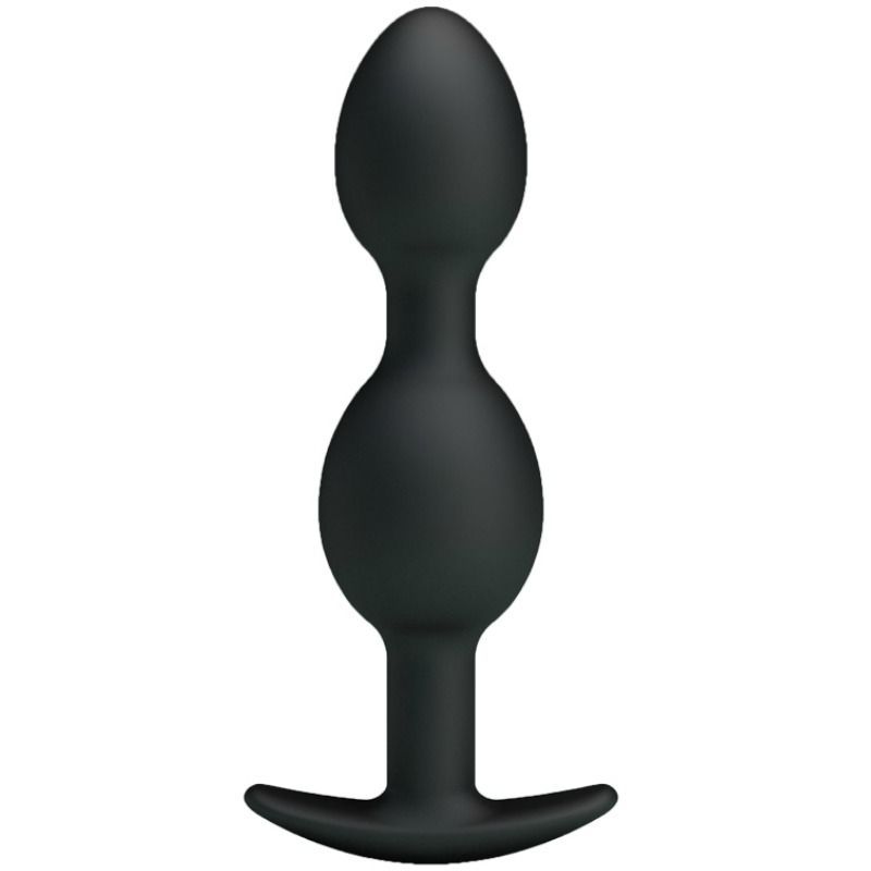 PRETTY LOVE - SFERE ANALI IN SILICONE 12.5 CM NERE PRETTY LOVE - SILICONE ANAL BALLS 12.5 CM BLACK