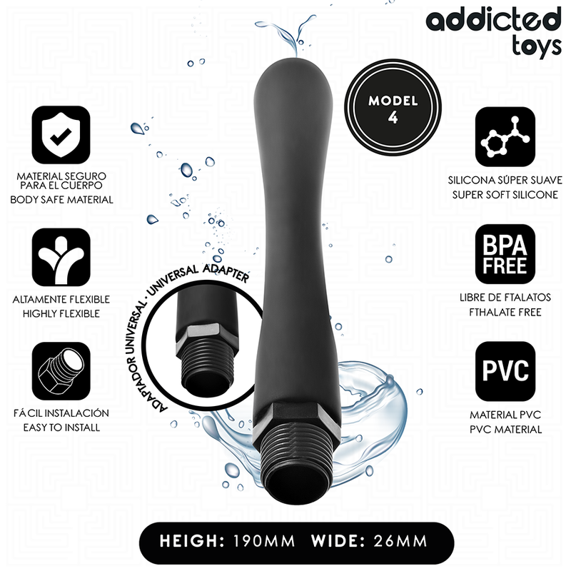 ADDICTED TOYS - PULITORE ANALE CON ADATTATORE UNIVERSALE MODELLO 4 ADDICTED TOYS - PULITORE ANALE CON ADATTATORE UNIVERSALE MODELLO 4
