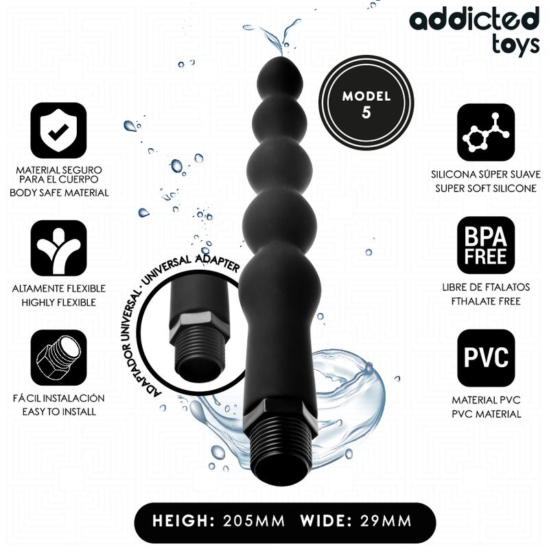 ADDICTED TOYS - PULITORE ANALE CON ADATTATORE UNIVERSALE MODELLO 5 ADDICTED TOYS - PULITORE ANALE CON ADATTATORE UNIVERSALE MODELLO 5