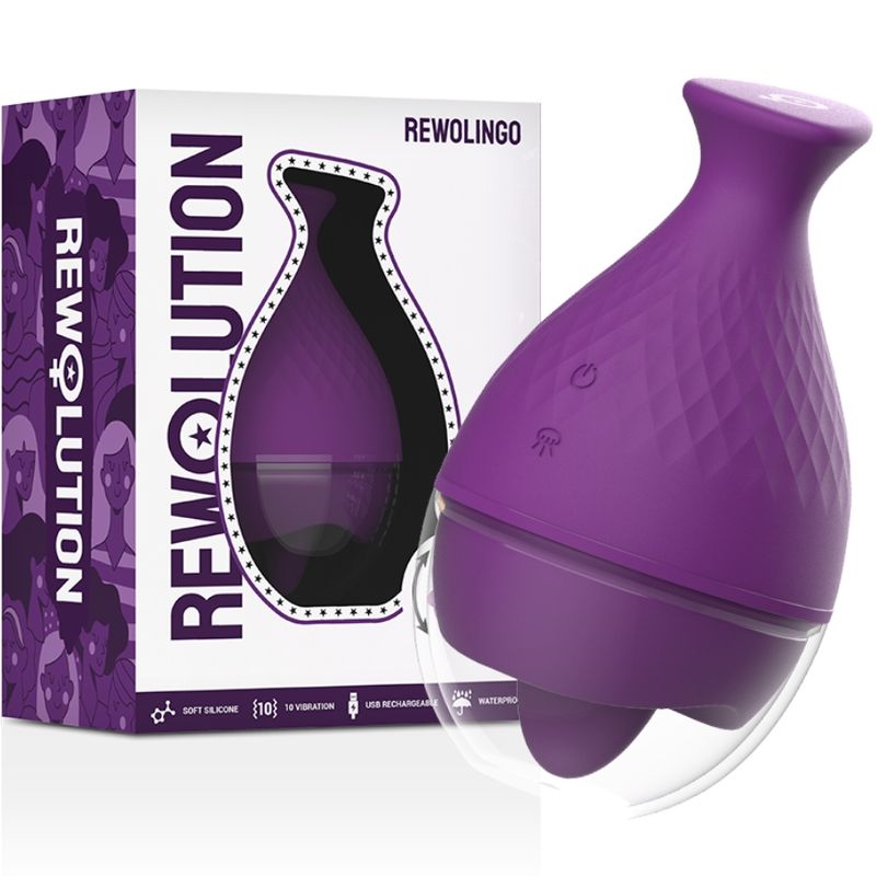 REWOLUTION - VIBRATORE REWOLINGO CON LINGUA REWOLUTION - REWOLINGO VIBRATOR WITH TONGUE
