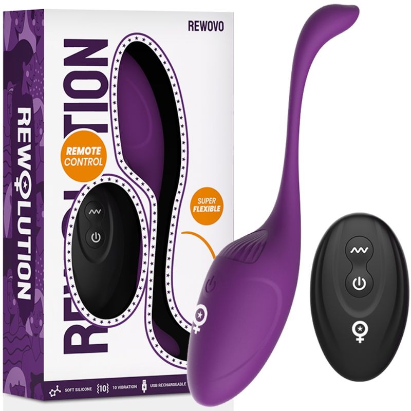 REWOLUTION - REWOVO VIBRATORE UOVO TELECOMANDO REWOLUTION - REWOVO EGG VIBRATOR REMOTE CONTROL