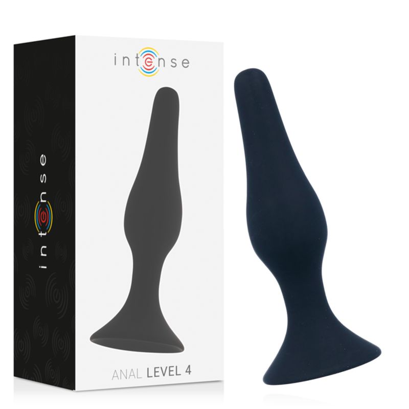 INTENSE - ANALE LIVELLO 4 15,5 CM NERO INTENSE - ANALE LIVELLO 4 15,5 CM NERO