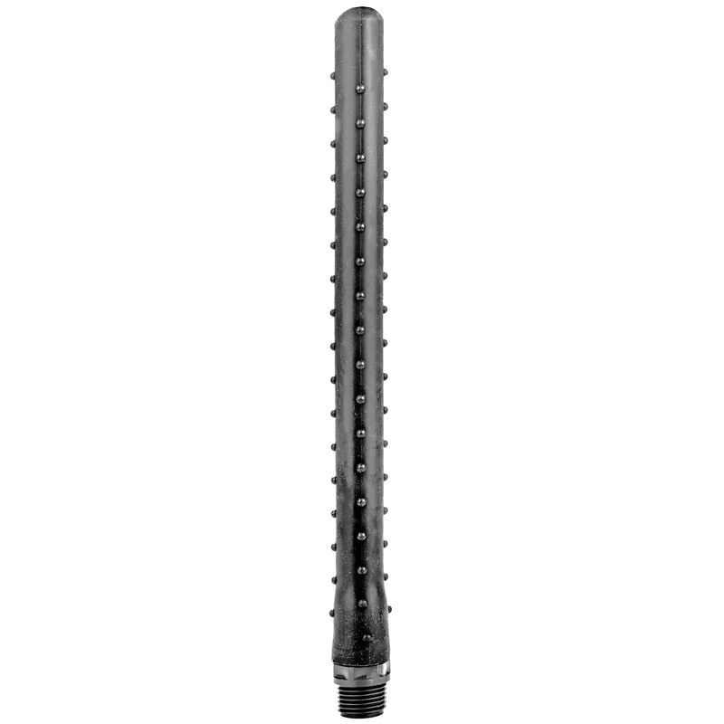 ALL BLACK - DOCCIA ANALE RIGATA IN SILICONE 27 CM ALL BLACK - DOCCIA ANALE RIGATA IN SILICONE 27 CM
